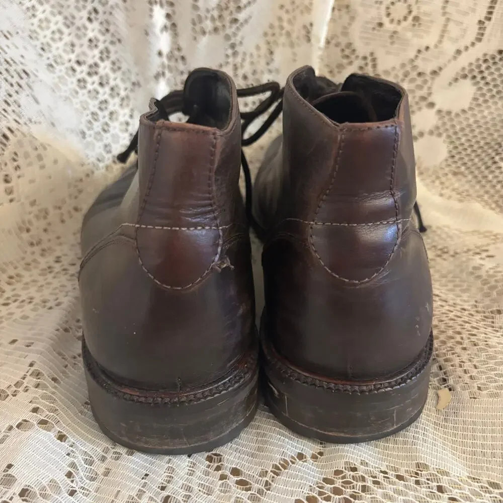 Johnston & Murphy 1850 Men's US 10.5 Dark Brown Leather Chukka Boots